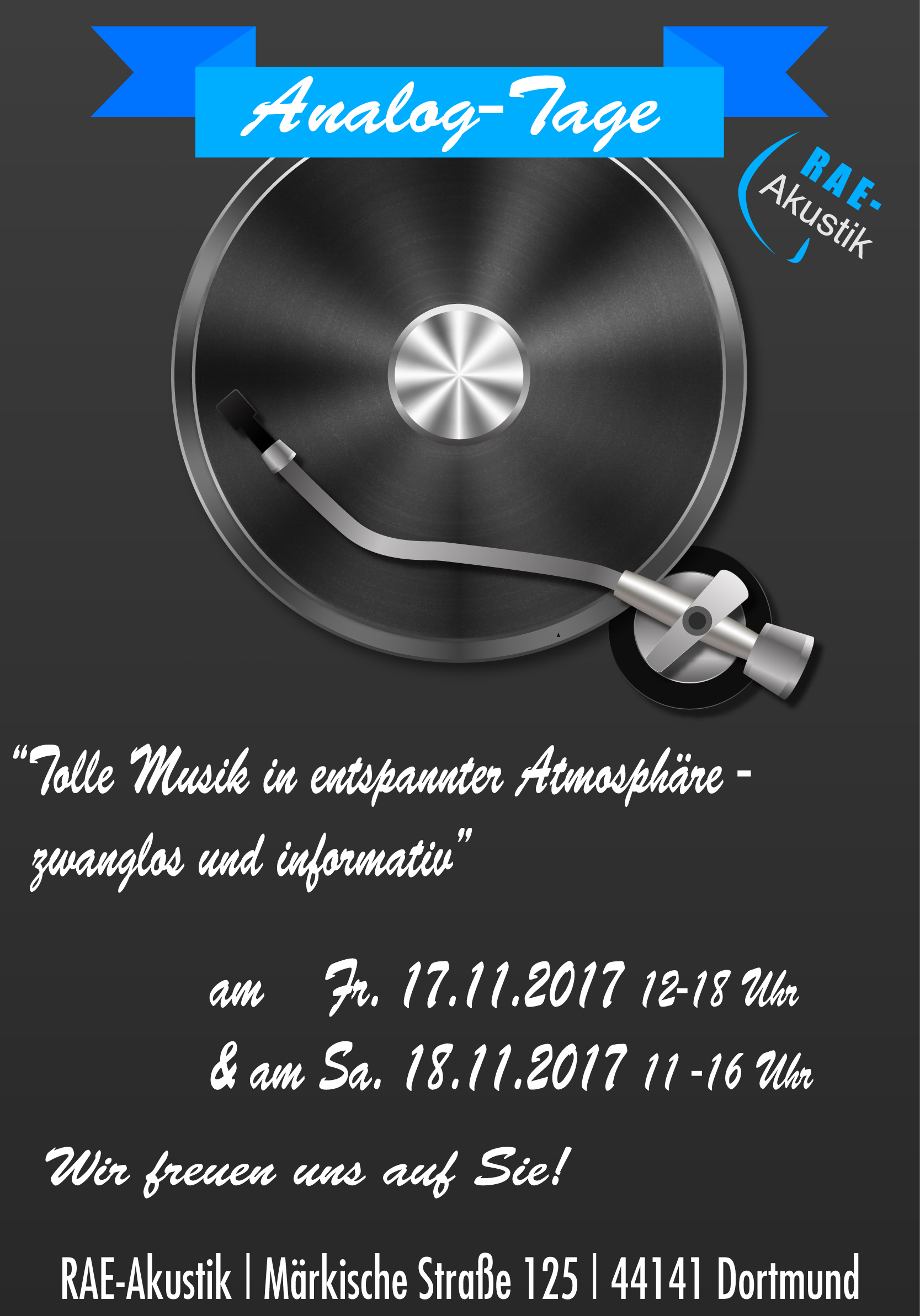 17+18.11.17: „Analog-Tage“ bei RAE Dortmund !